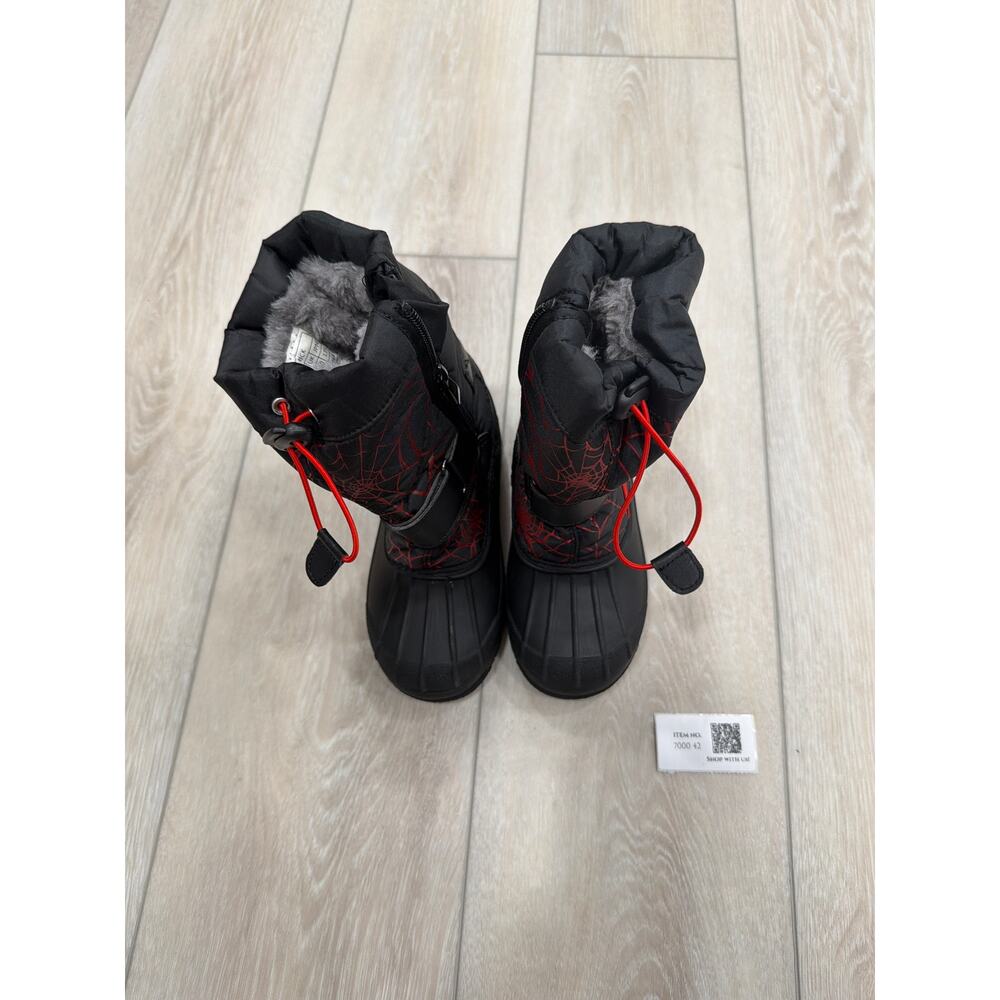 Dream Pairs Boys Spider Snow Boots Size 11 Black Red